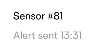 a white speech bubble with the words alert