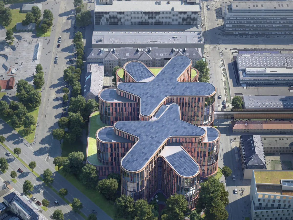 Mary Elizabeth Hospital i København set fra oven