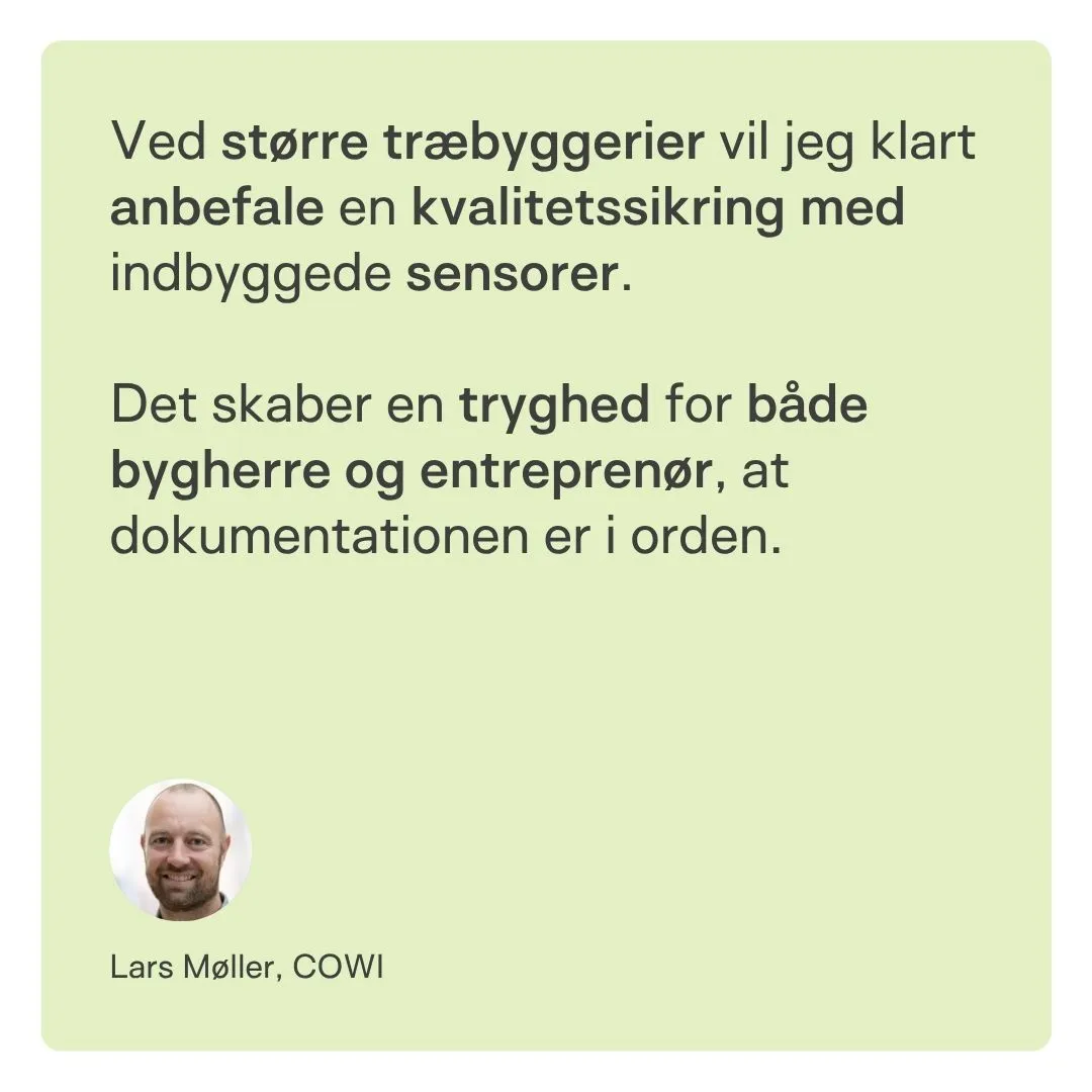 Citat fra Lars, COWI, om Tectors system