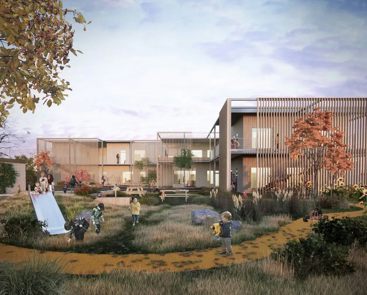 Illustration af en bygning