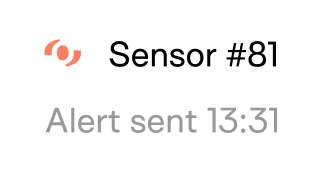 a white speech bubble with the words alert
